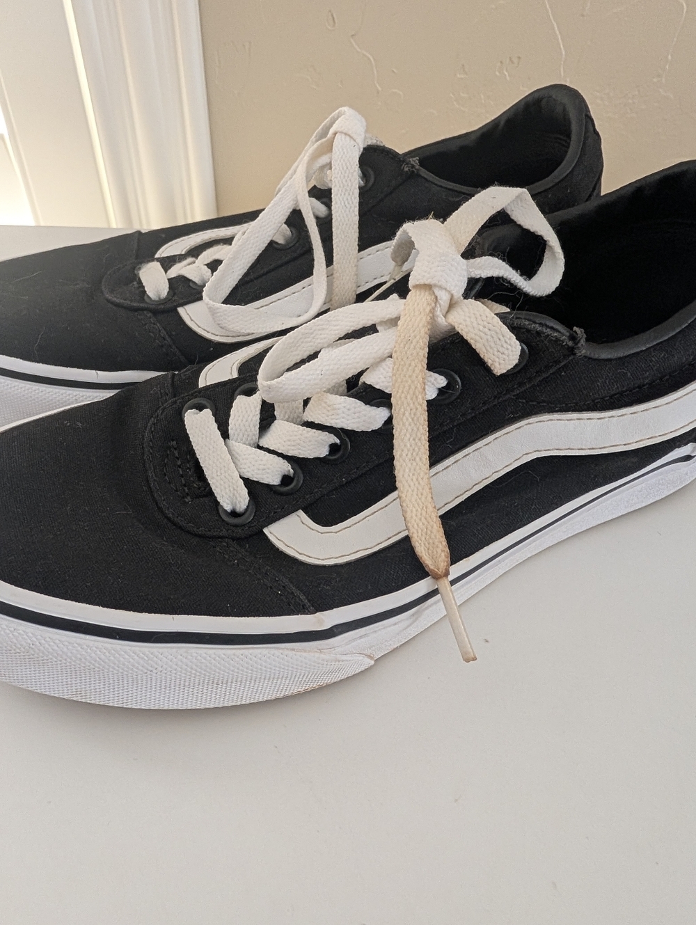 Vans Old Skool Black White Canvas Sneakers Classic Skate - Picture 5 of 11